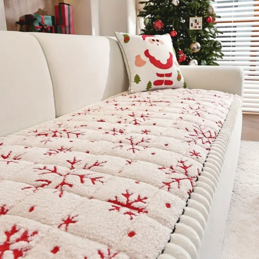 Festive Winter Sofa Cover