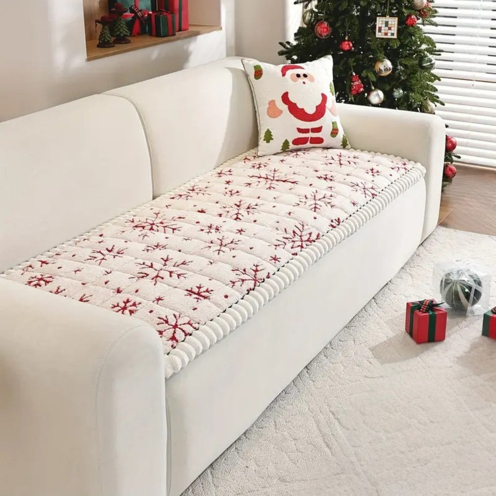 Festive Winter Sofa Cover
