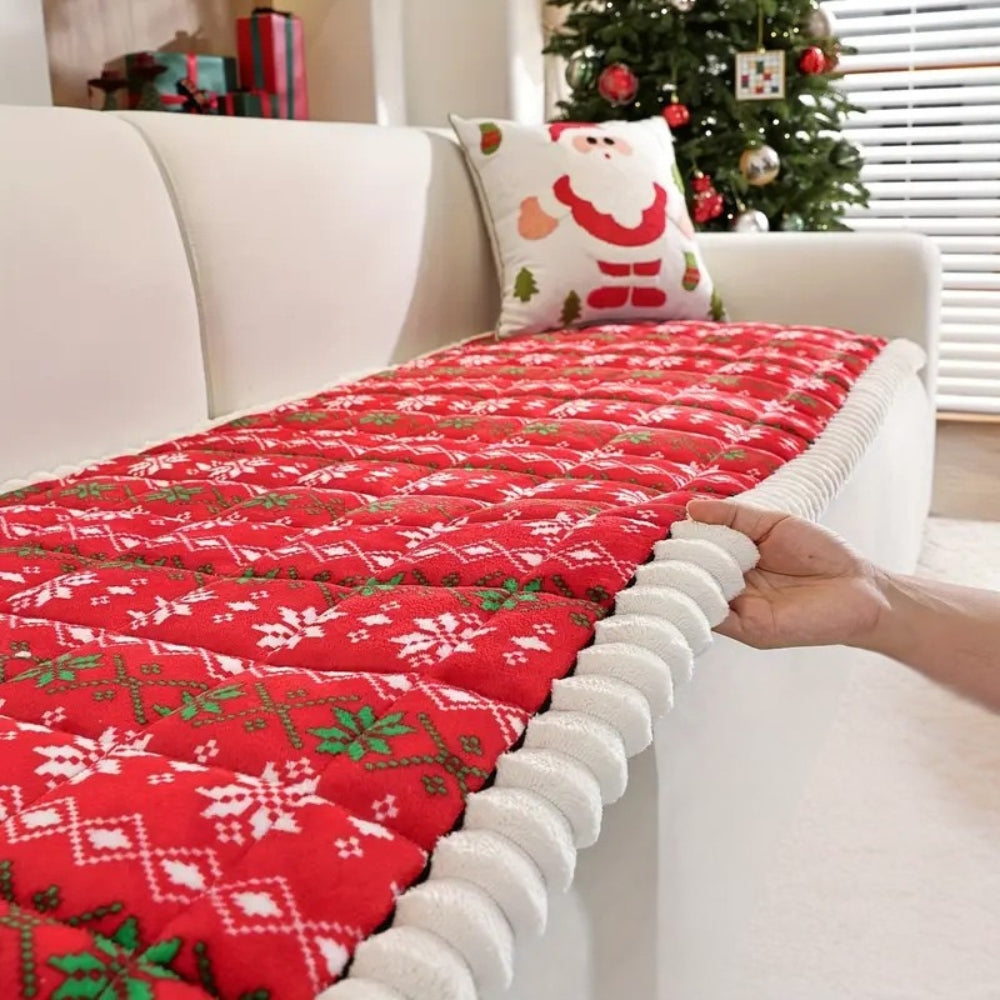Festive Winter Sofa Cover