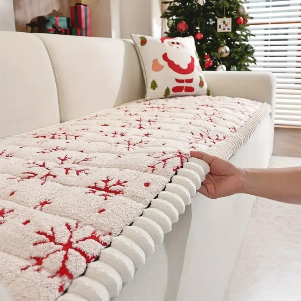 Festive Winter Sofa Cover