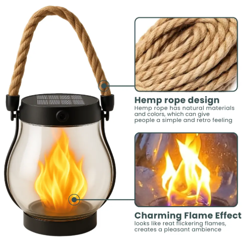 Fireseed Solar Light — Flame Lantern for Atmospheric Lighting