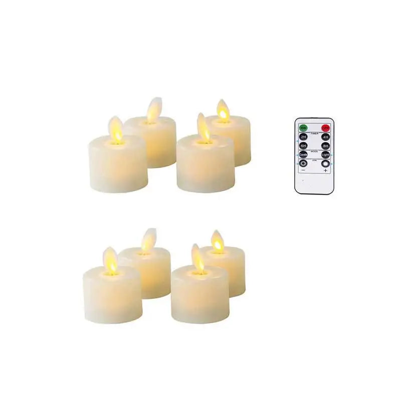 Flameless LED Candles with Remote Control – Realistic Flickering Candles for Home Decor
