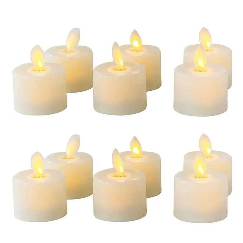Flameless LED Candles with Remote Control – Realistic Flickering Candles for Home Decor