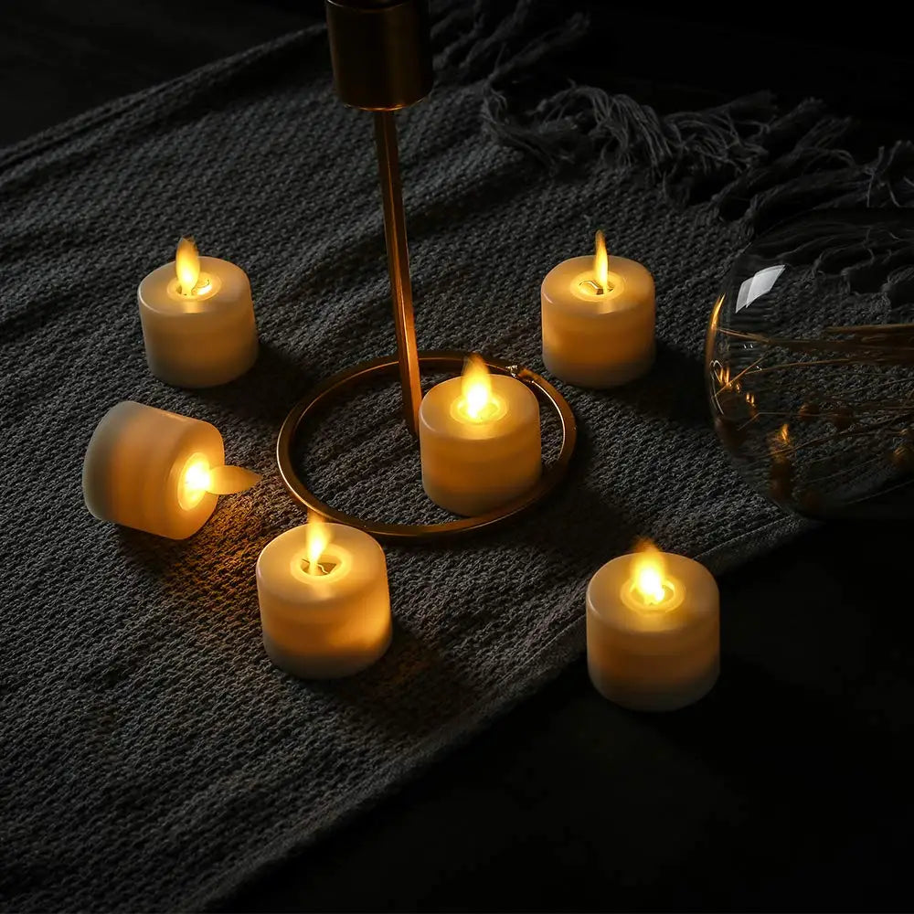 Flameless LED Candles with Remote Control – Realistic Flickering Candles for Home Decor