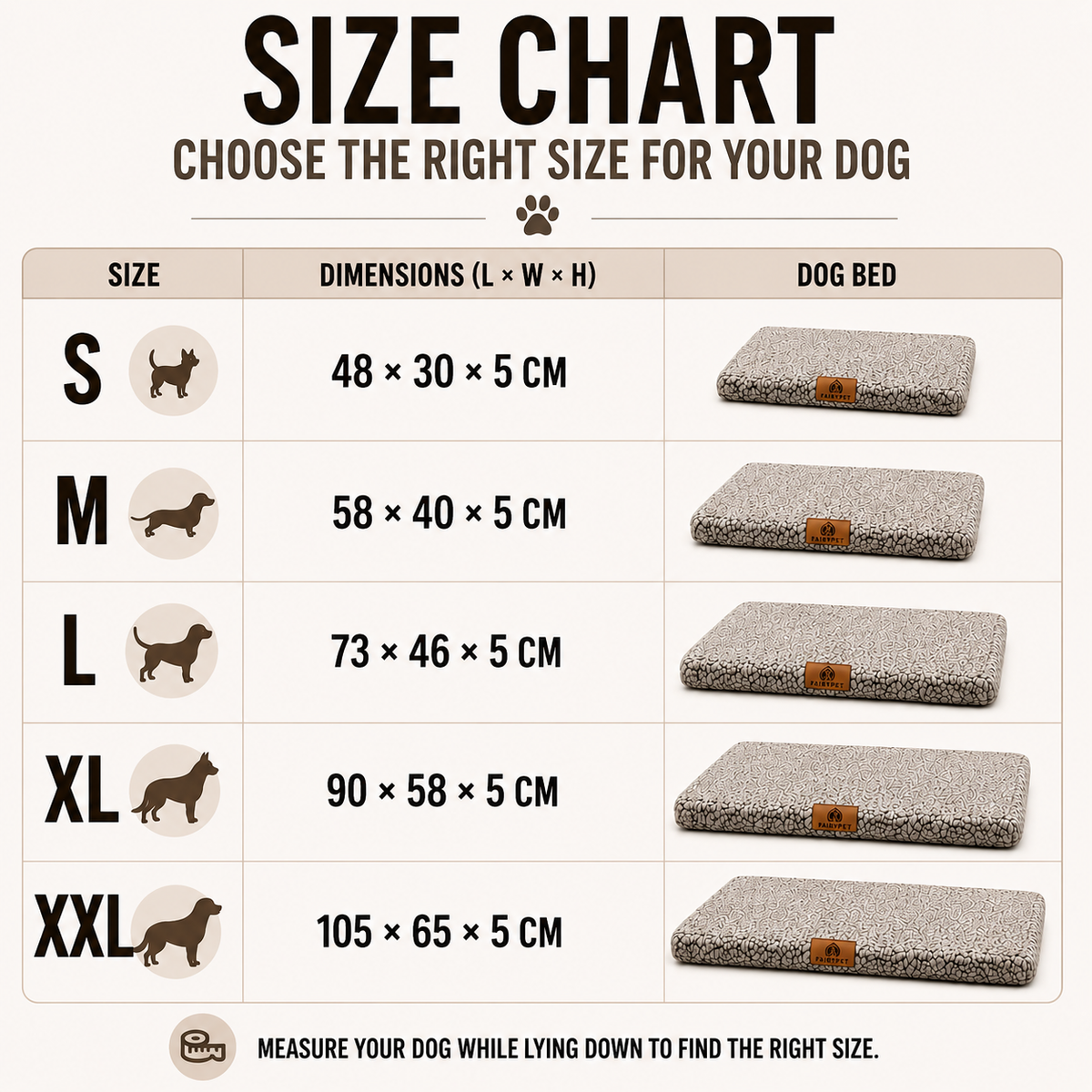 Flat Orthopedic Foam Dog Mattress
