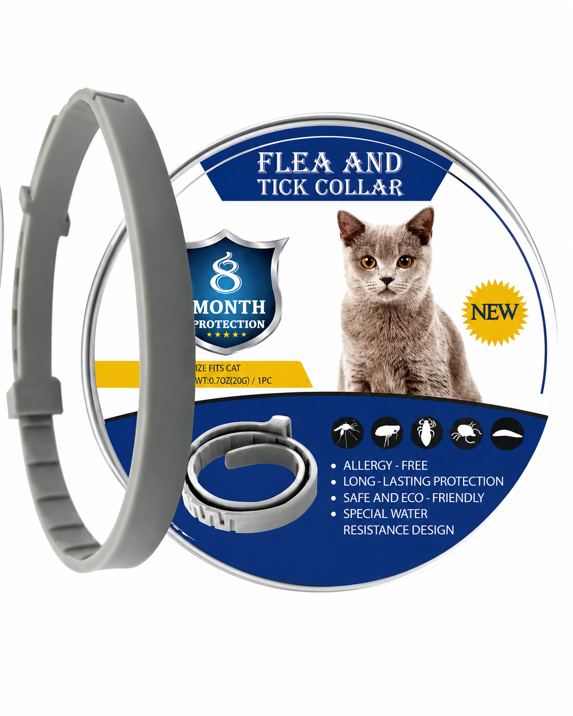 Flea and Tick Collar for Dogs and Cats