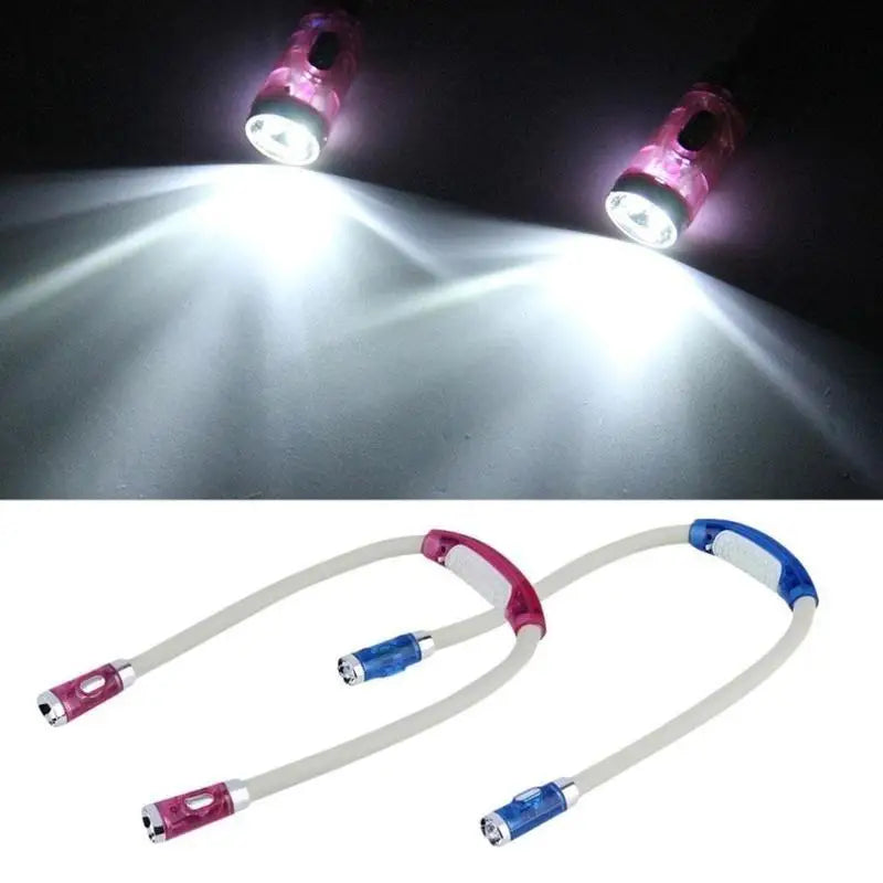 Flexible Hands-Free Knitting and Crochet Light – LED Neck Light for Crafting and Reading