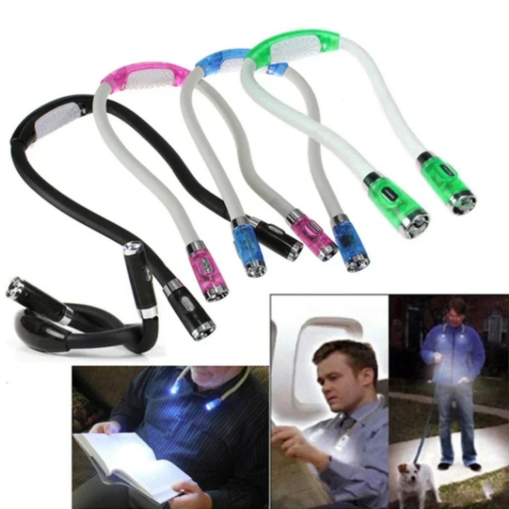 Flexible Hands-Free Knitting and Crochet Light – LED Neck Light for Crafting and Reading