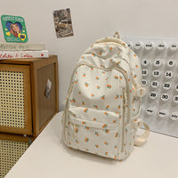 Floral Print School Backpack