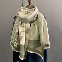 Floral Woven Shawl Scarf