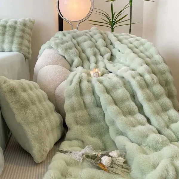 Fluffy Faux Fur Blanket for Ultimate Comfort