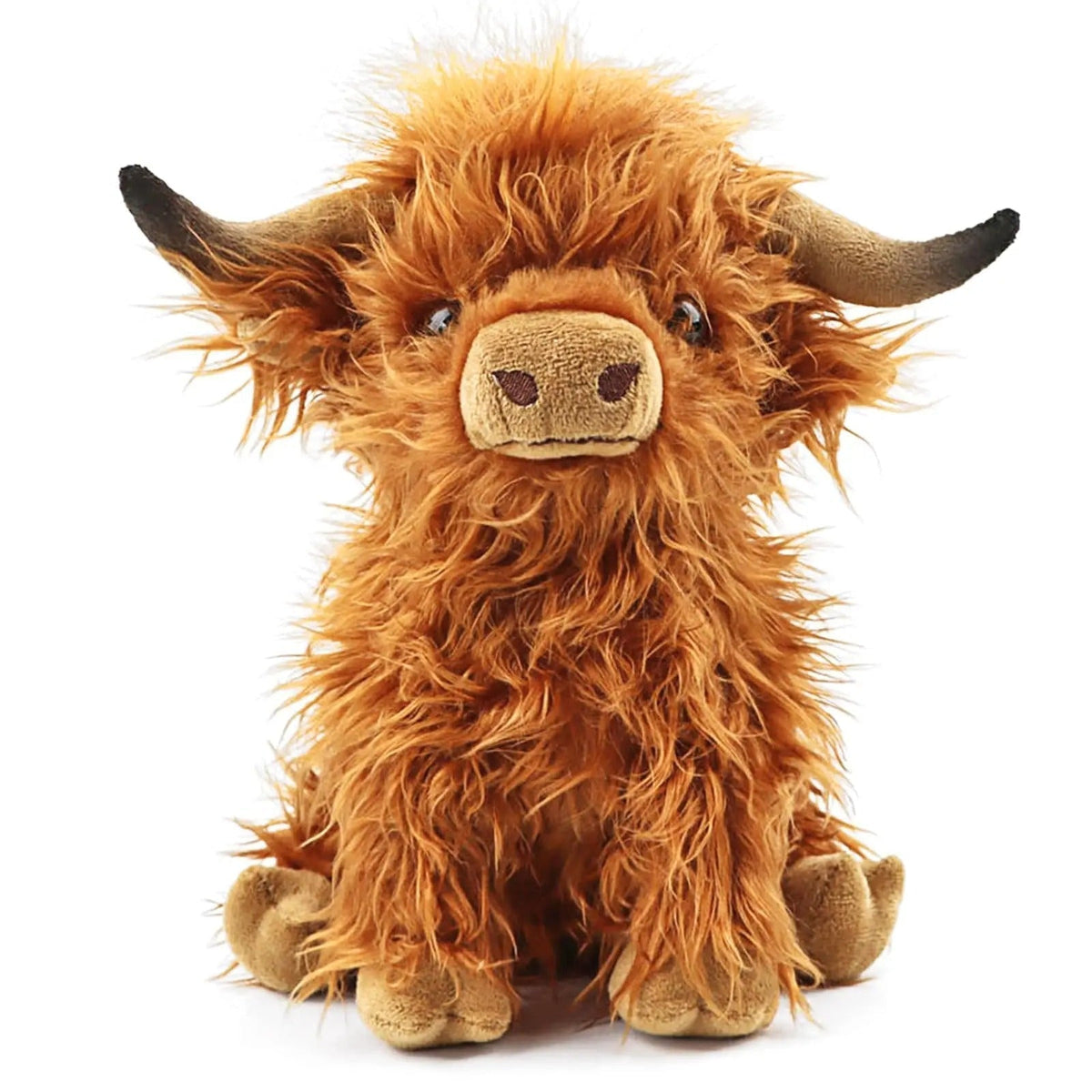 Fluffy Highland Stuffed Animal – Soft Cow for Young and Old