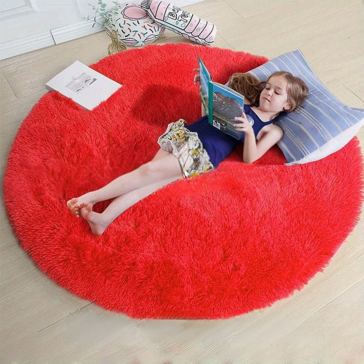 Fluffy Round Rug