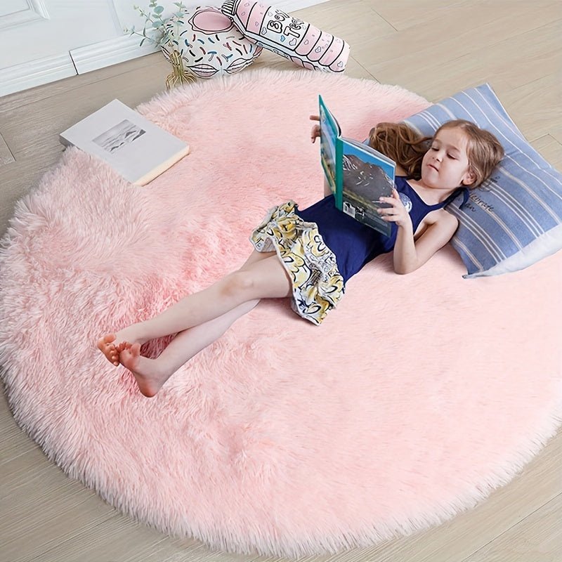Fluffy Round Rug