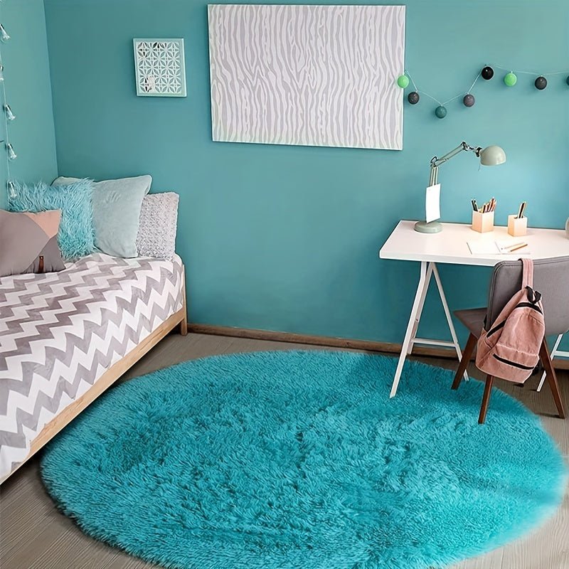 Fluffy Round Rug