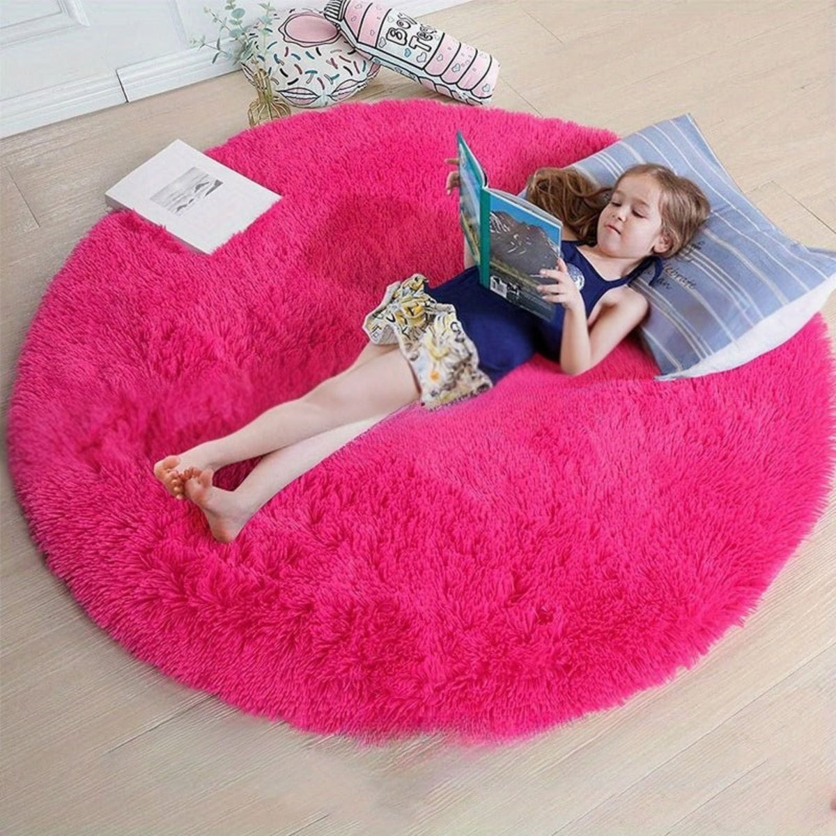 Fluffy Round Rug