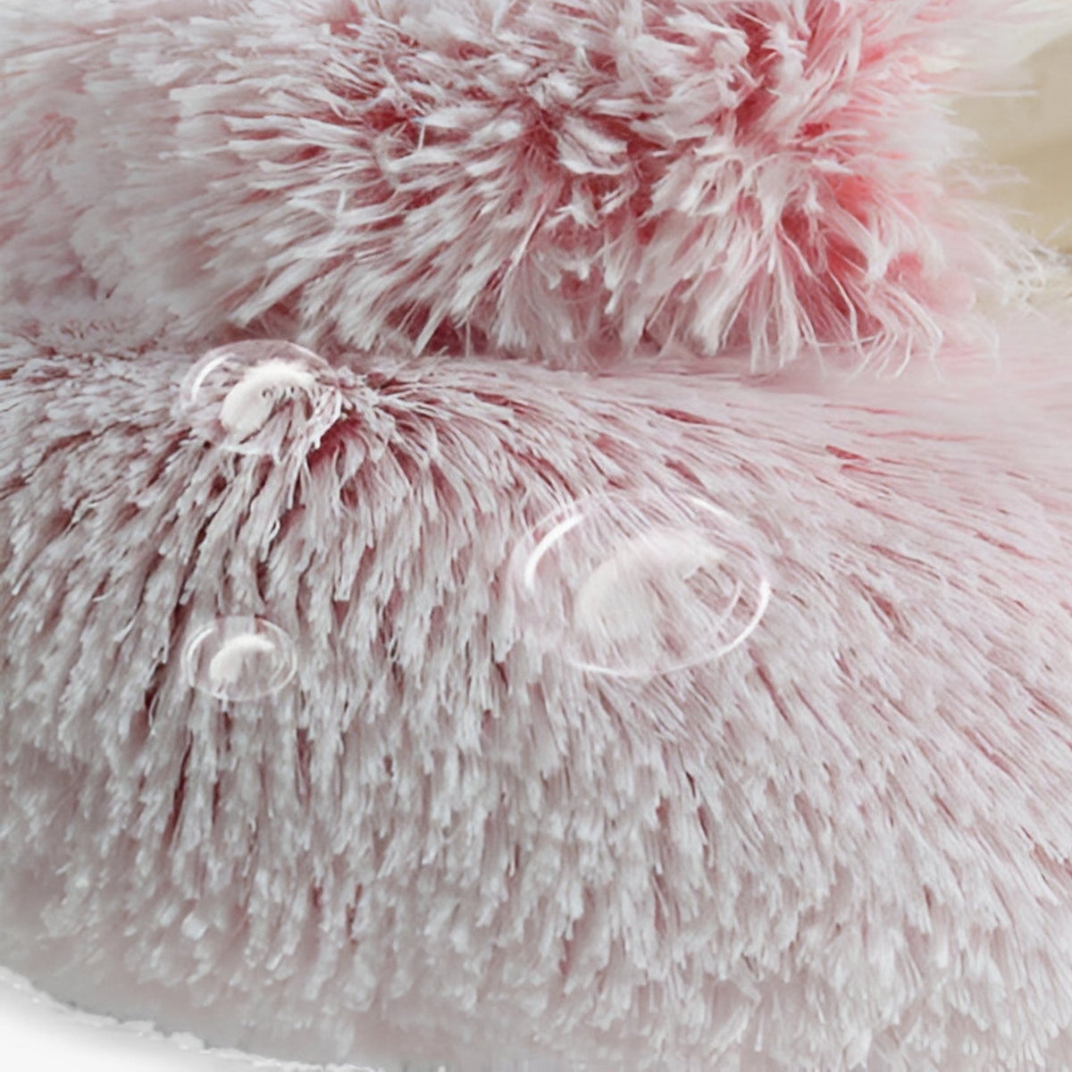Fluffy Winter Pet Bed with Washable Cover and Non-Slip Base