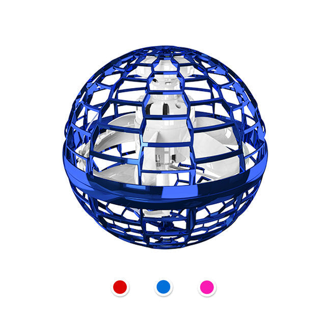 Flying Ball Spinner Toy - Hand-Controlled Drone Helicopter, 360-Degree Rotating Mini UFO with Lights for Kids