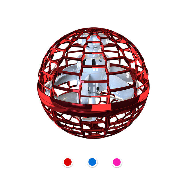 Flying Ball Spinner Toy - Hand-Controlled Drone Helicopter, 360-Degree Rotating Mini UFO with Lights for Kids