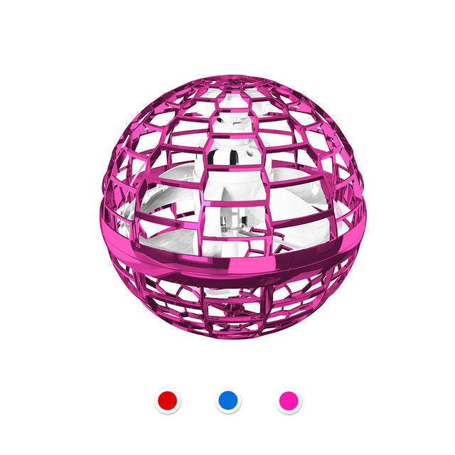Flying Ball Spinner Toy - Hand-Controlled Drone Helicopter, 360-Degree Rotating Mini UFO with Lights for Kids