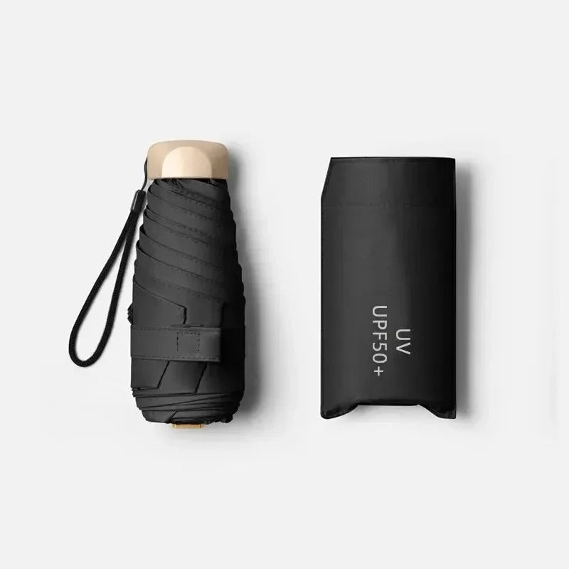 Foldable Mini Umbrella – Compact, UV Protection & Wind Resistant