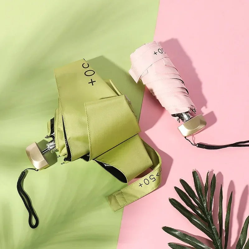 Foldable Mini Umbrella – Compact, UV Protection & Wind Resistant