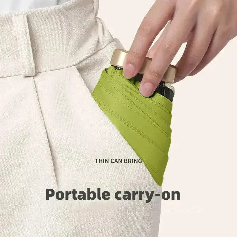 Foldable Mini Umbrella – Compact, UV Protection & Wind Resistant