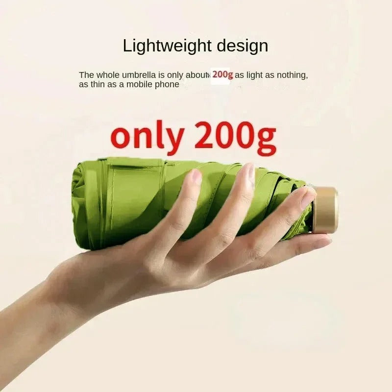 Foldable Mini Umbrella – Compact, UV Protection & Wind Resistant