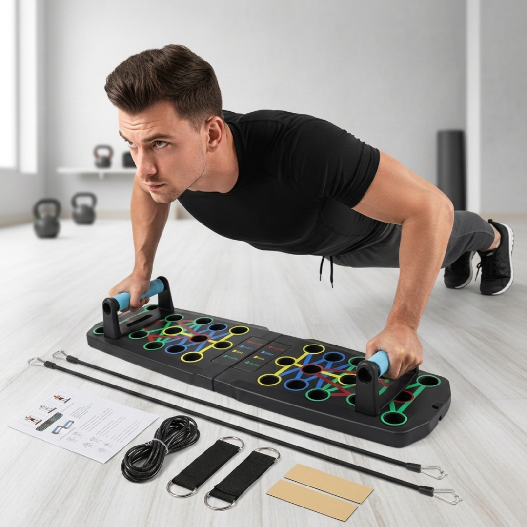 Foldable Push-Up Board System