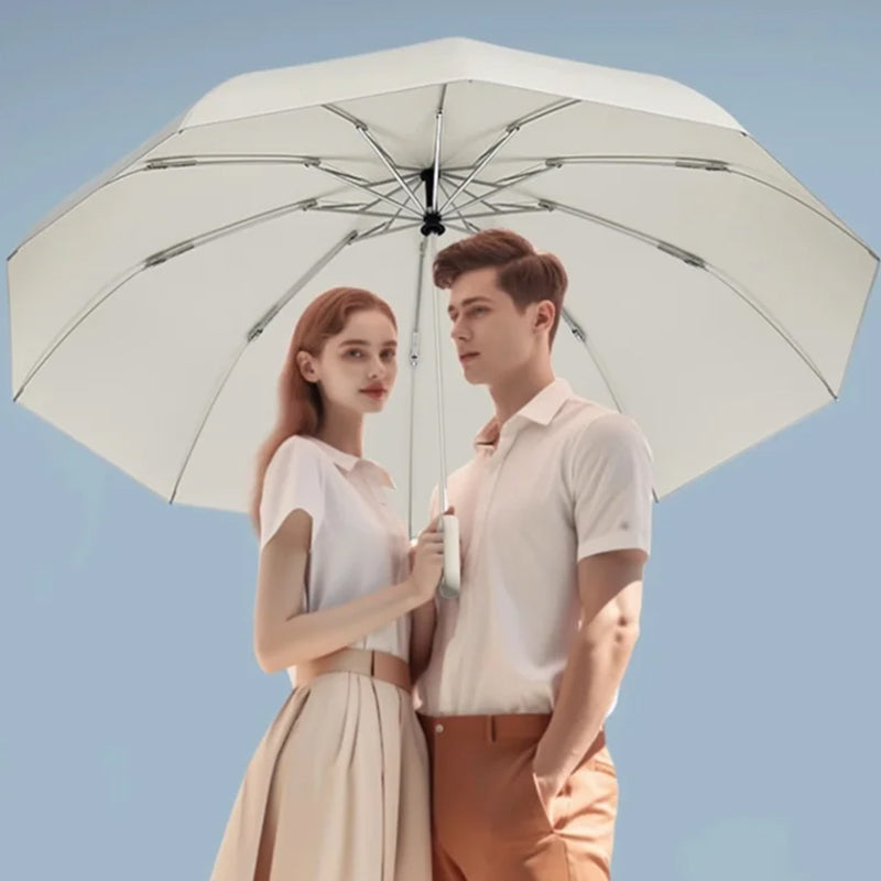 Foldable Travel Umbrella with Reflective Trim – Compact and Lightweight