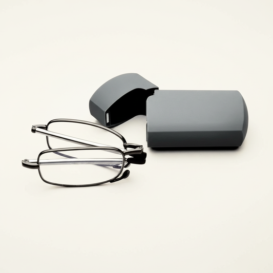 Folding Reading Glasses - Portable With Case
