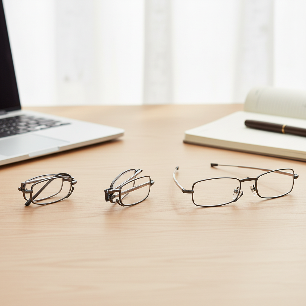 Folding Reading Glasses - Portable With Case