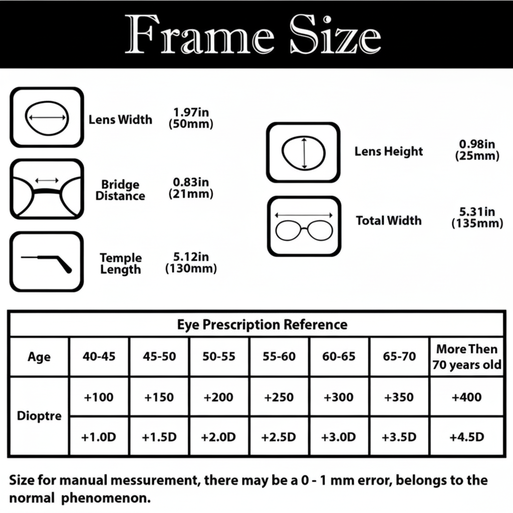 Folding Reading Glasses - Portable With Case