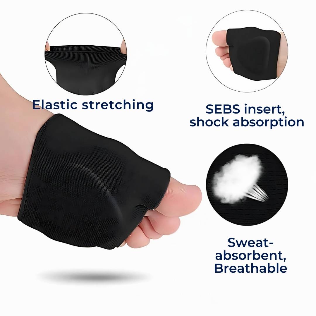 Forefoot Protection Silicone Gel Cushion - Shock-Absorbing Metatarsalgia Foot Pain Relief Pads