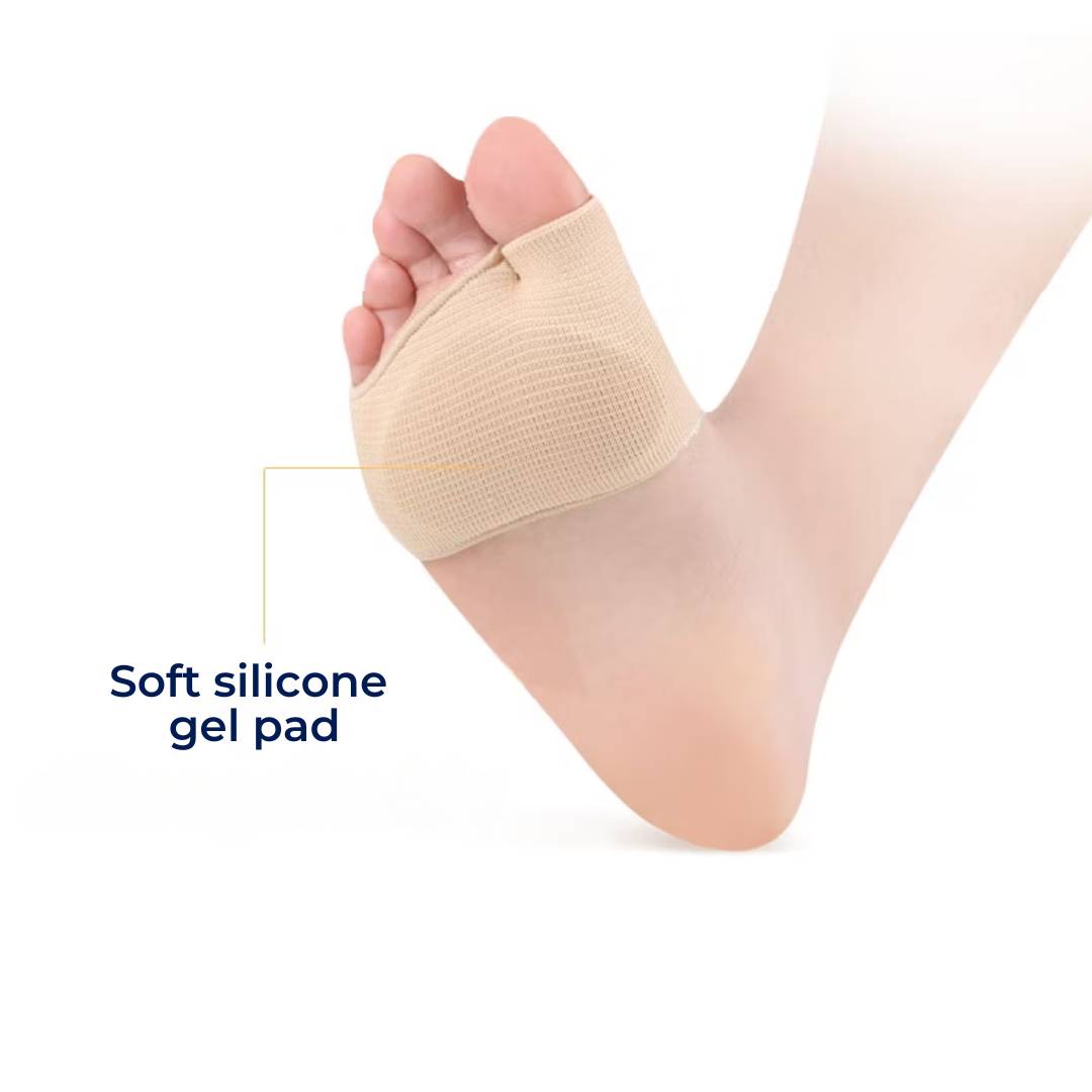 Forefoot Protection Silicone Gel Cushion - Shock-Absorbing Metatarsalgia Foot Pain Relief Pads