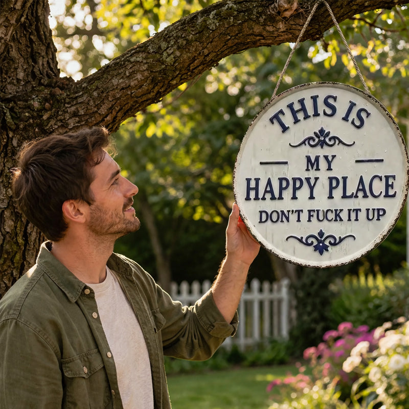 Funny Garden and Door Sign