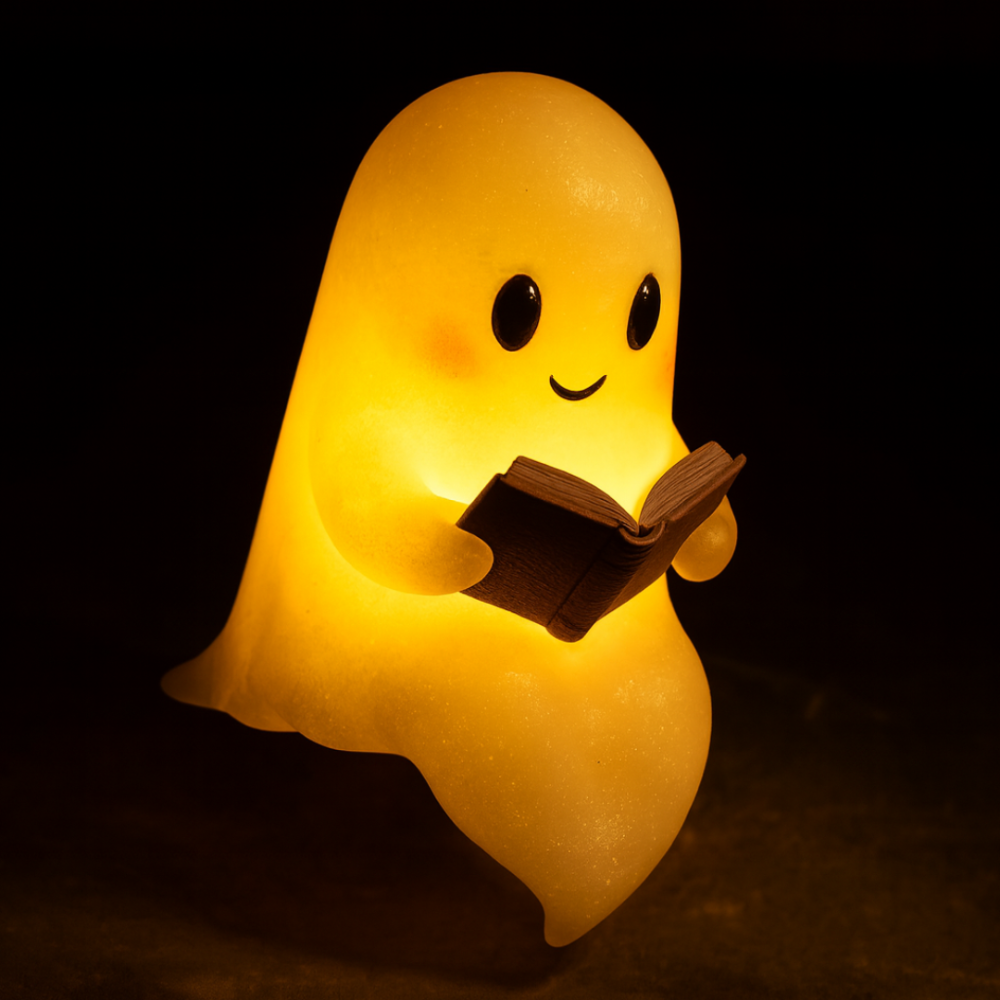 Ghost Night Light for Kids – LED Bedside Lamp with Warm, Soft Light