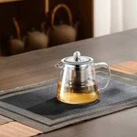 Glass and Stainless Steel Teapot