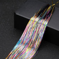 Glitter Tinsel Hair Extensions for Effortless Style