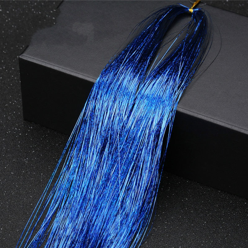 Glitter Tinsel Hair Extensions for Effortless Style