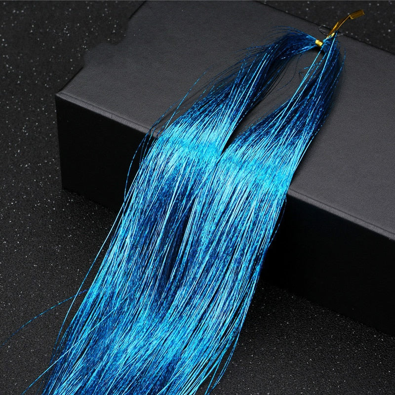 Glitter Tinsel Hair Extensions for Effortless Style
