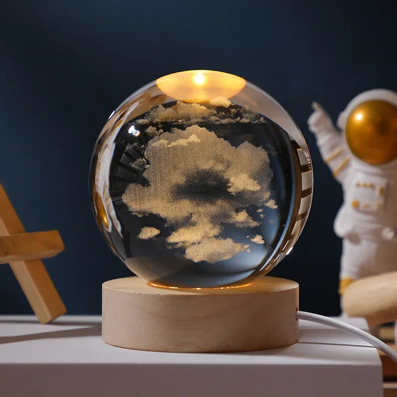 Glowing Moon Crystal Ball