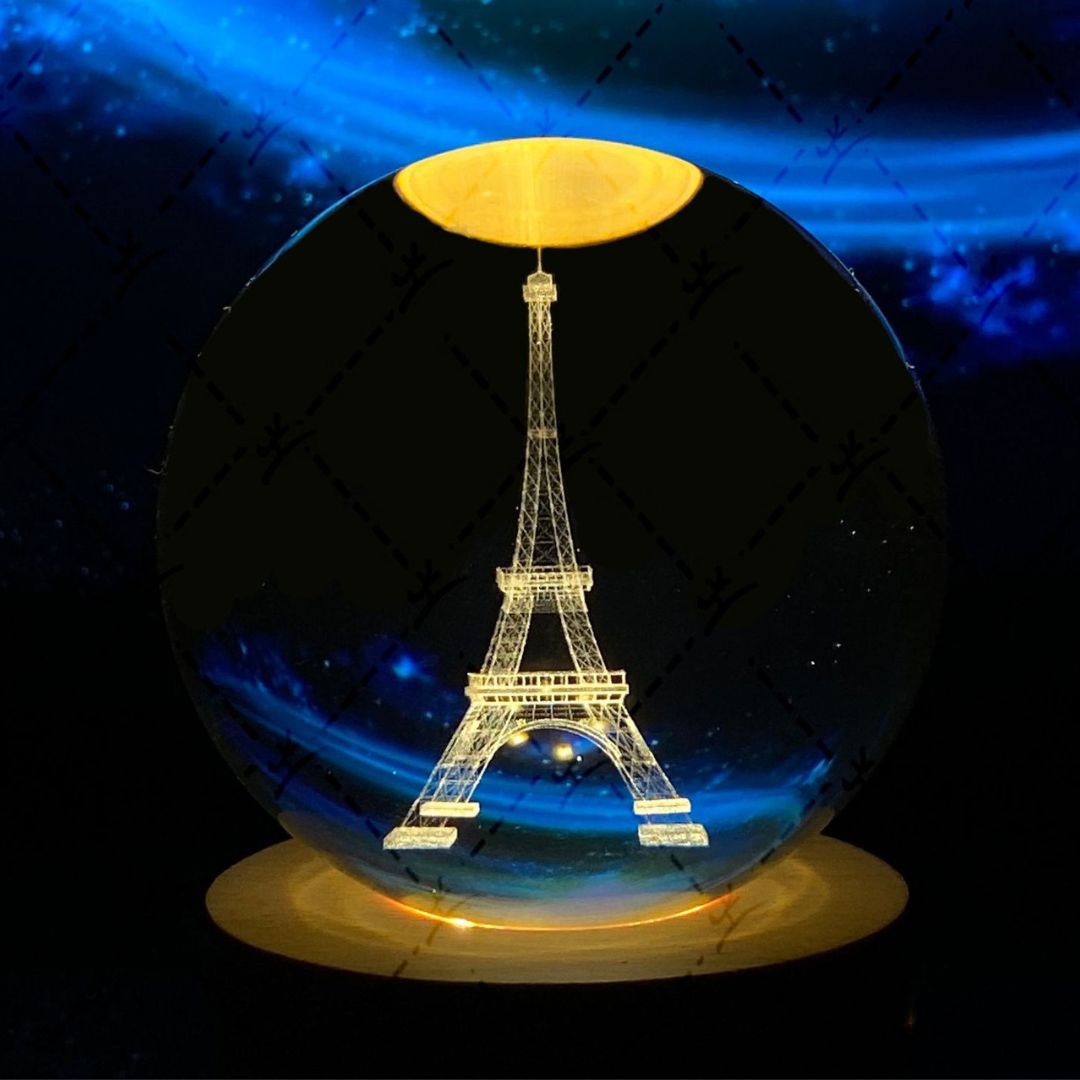 Glowing Moon Crystal Ball