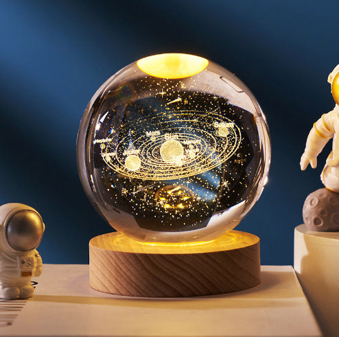 Glowing Moon Crystal Ball