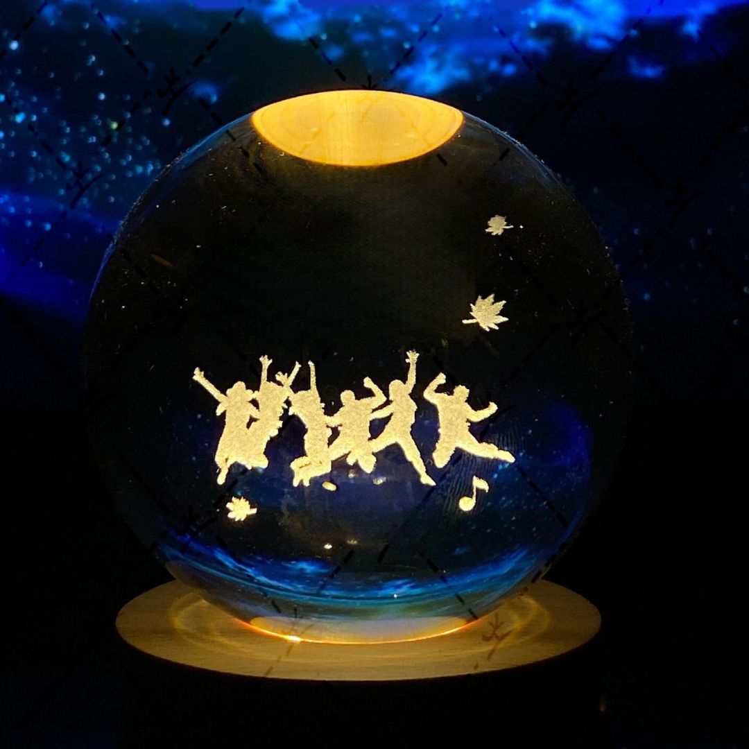 Glowing Moon Crystal Ball