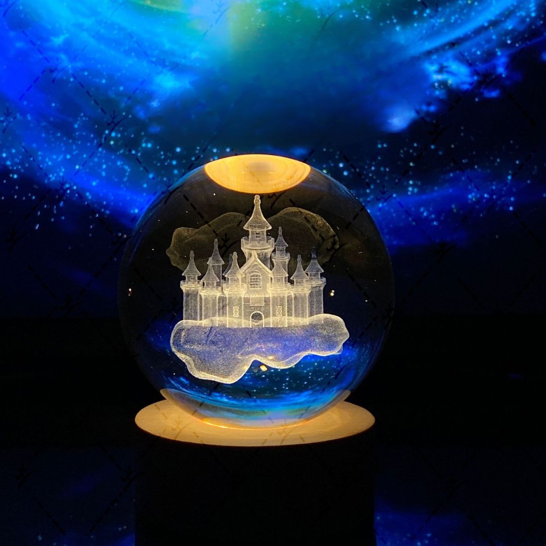 Glowing Moon Crystal Ball