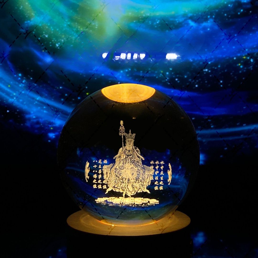 Glowing Moon Crystal Ball
