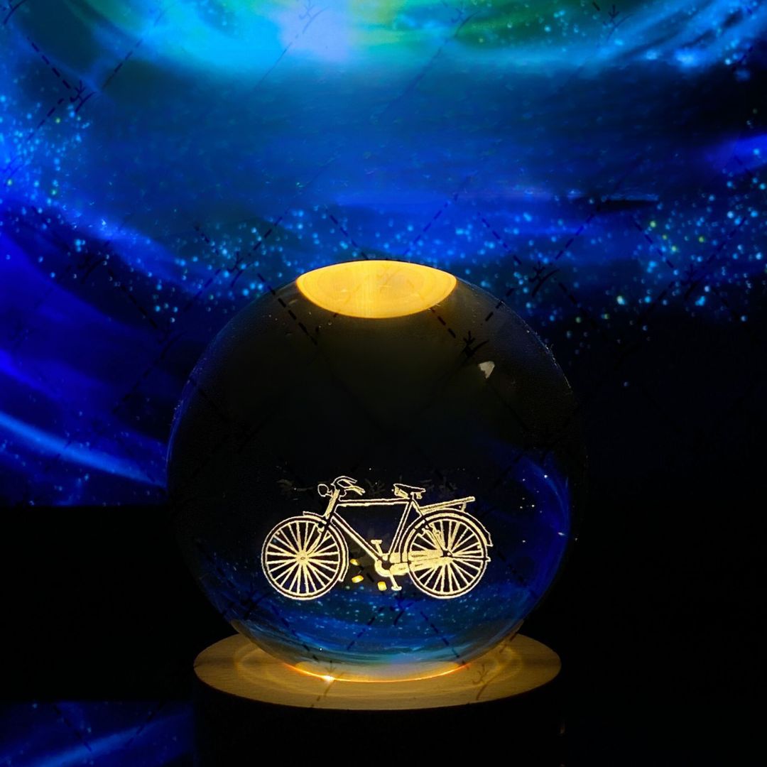 Glowing Moon Crystal Ball