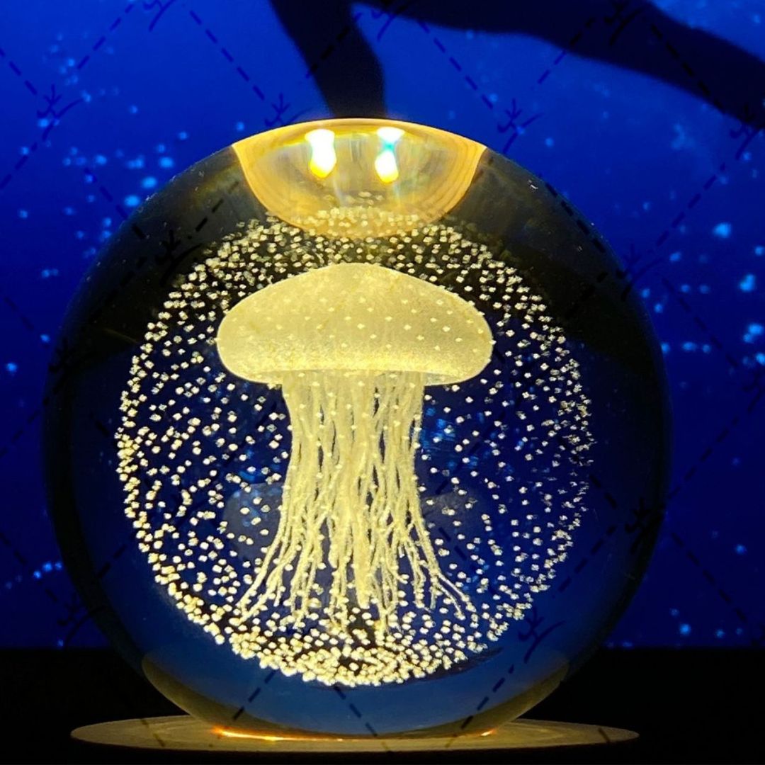 Glowing Moon Crystal Ball