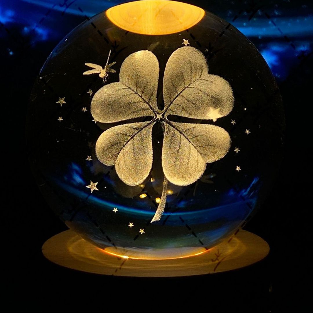 Glowing Moon Crystal Ball